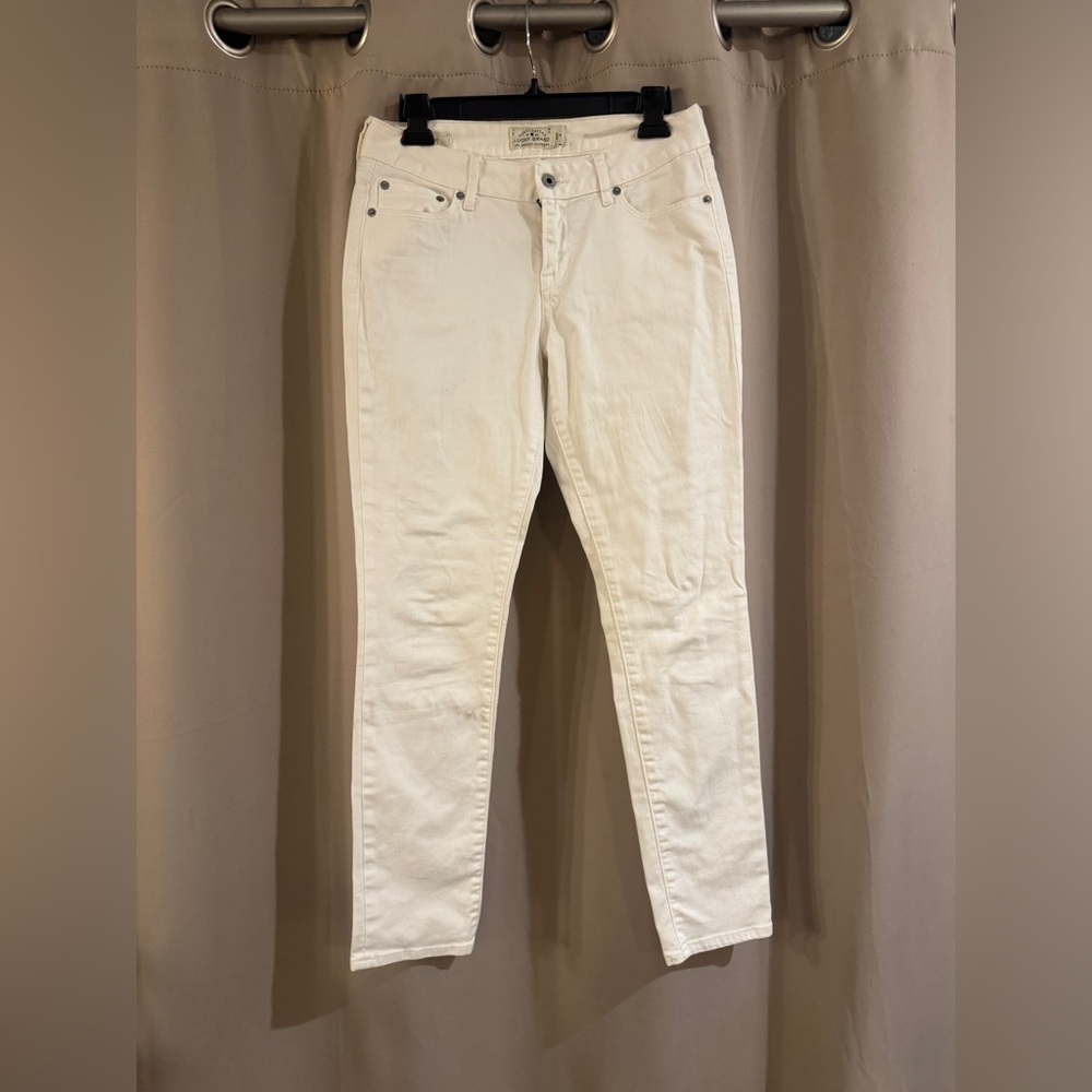 Women’s Lucky Brand Midrise White  Jeans